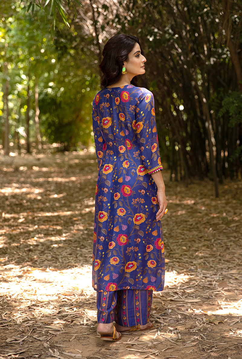 Blue Empire Line Amaaya Kurta Set
