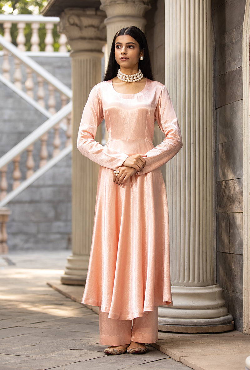 Ivory Shawl Ruhaani Anarkali Kurta Set