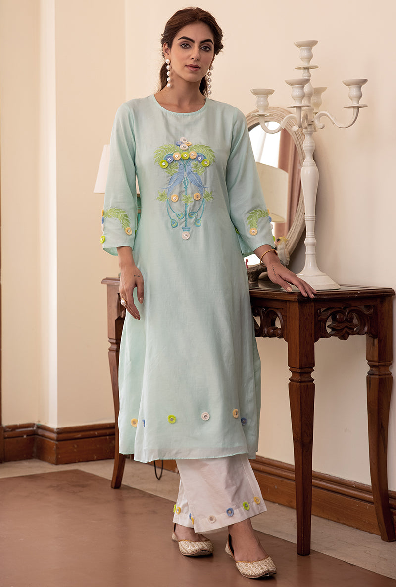 Aqua Parrot Akai Tunic Set