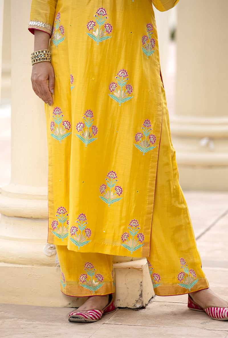 Yellow Classic Haseena Kurta Set
