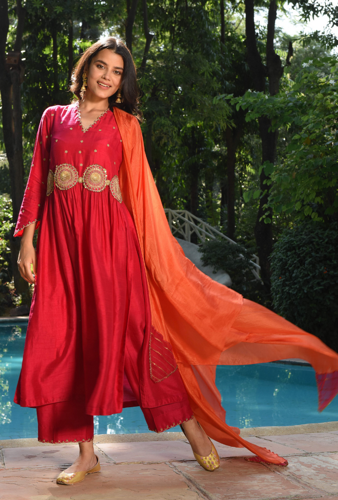Pink Mandala Kurta Set
