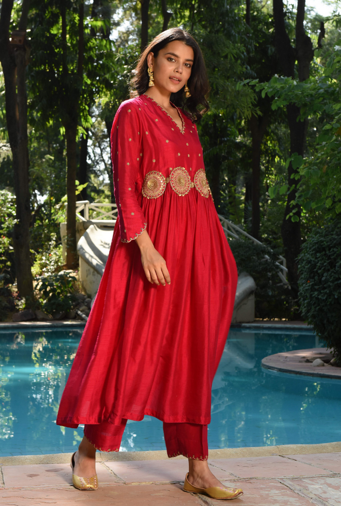 Pink Mandala Kurta Set