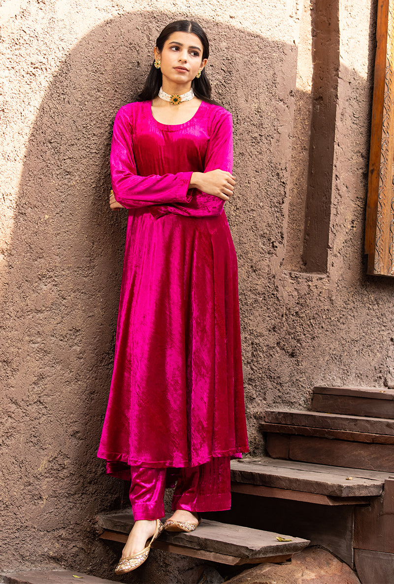 Rani Ruhaani Anarkali Kurta Set