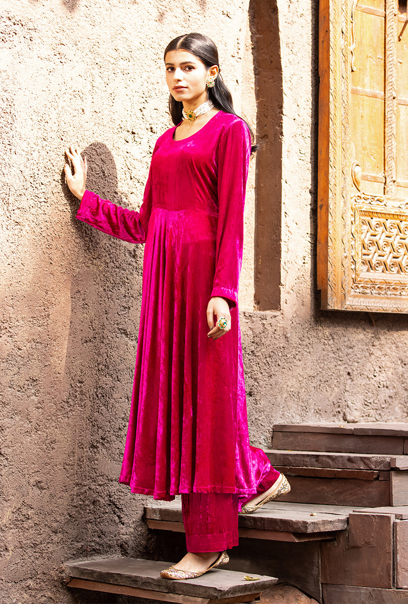 Rani Ruhaani Anarkali Kurta Set