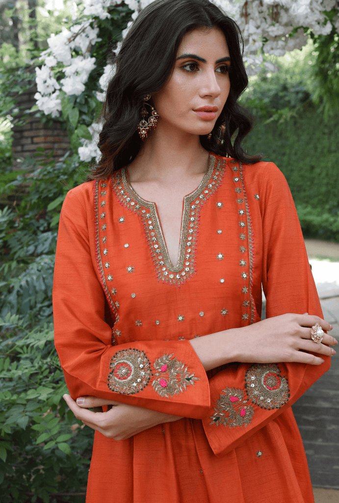 Orange Heer Sitara Set