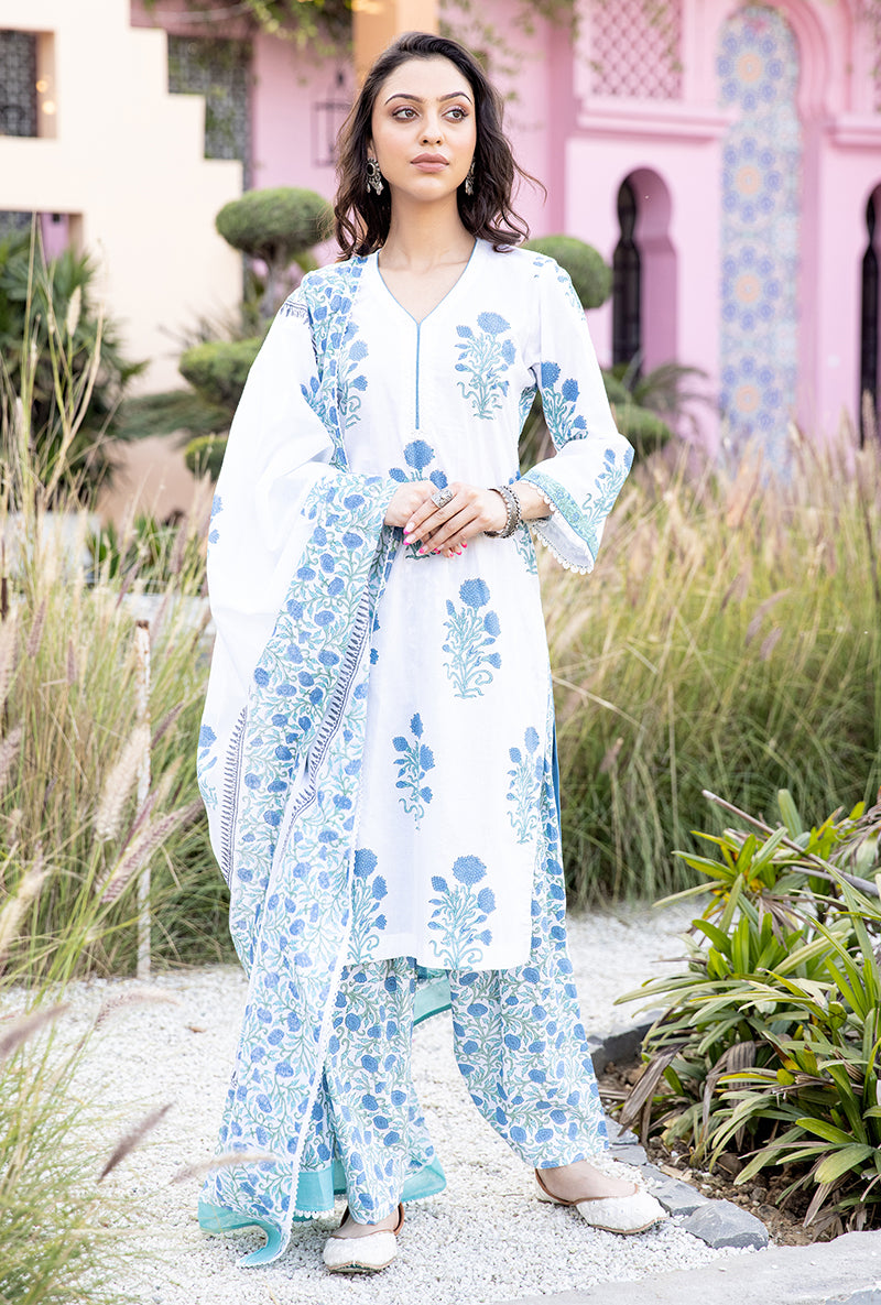 Blue Mayuri Salwar Set