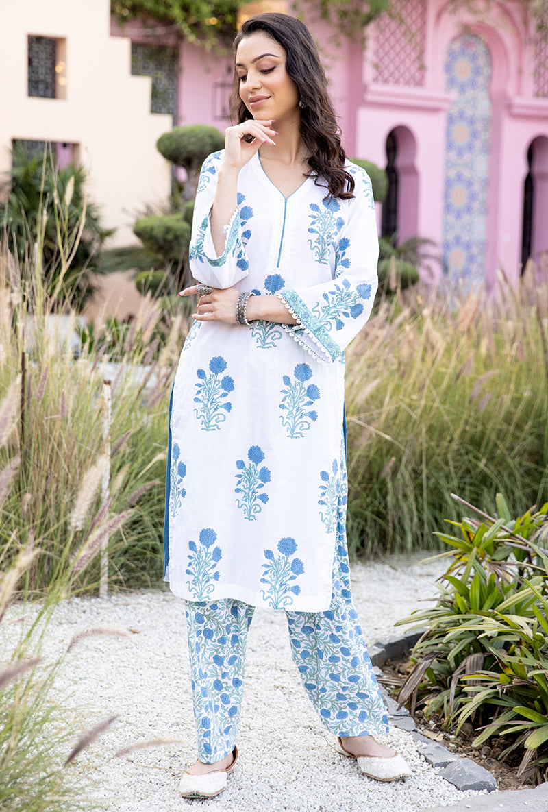 Blue Mayuri Salwar Set