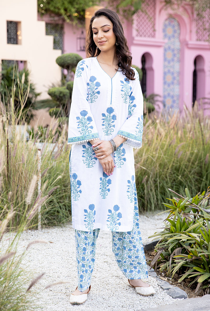 Blue Mayuri Salwar Set