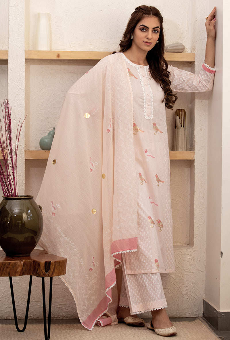 Pink Pihu Classic Kurta Set