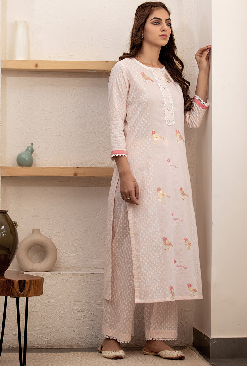 Pink Pihu Classic Kurta Set