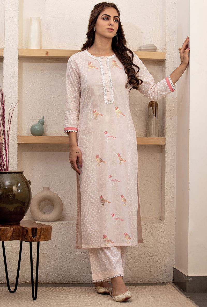 Pink Pihu Classic Kurta Set