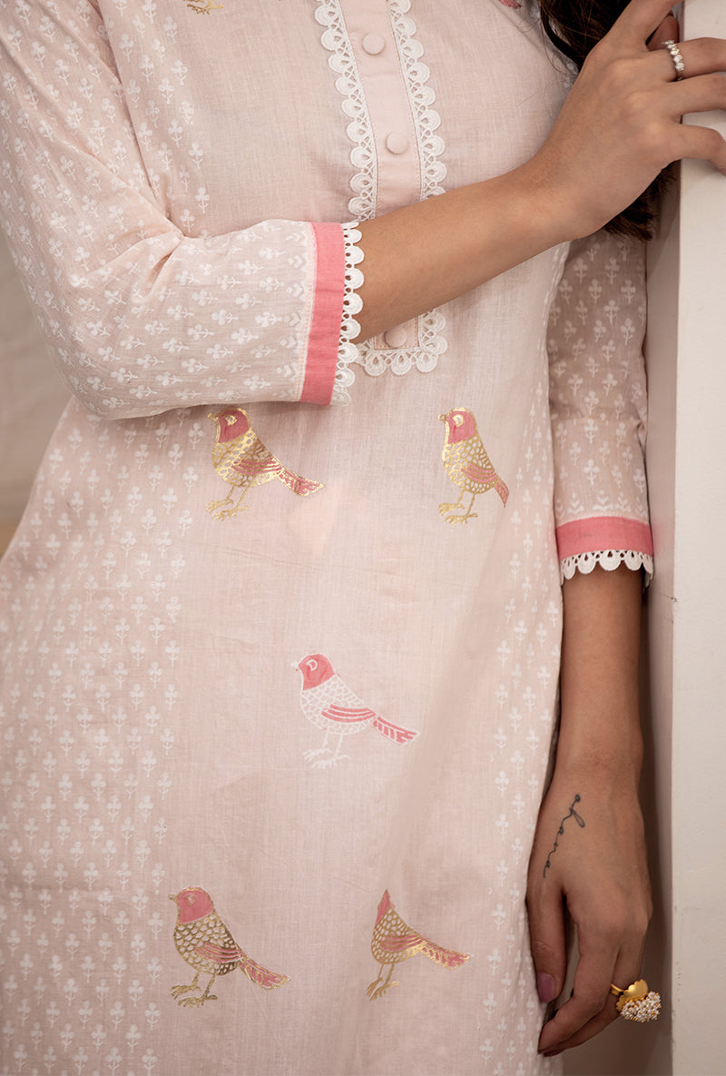 Pink Pihu Classic Kurta Set