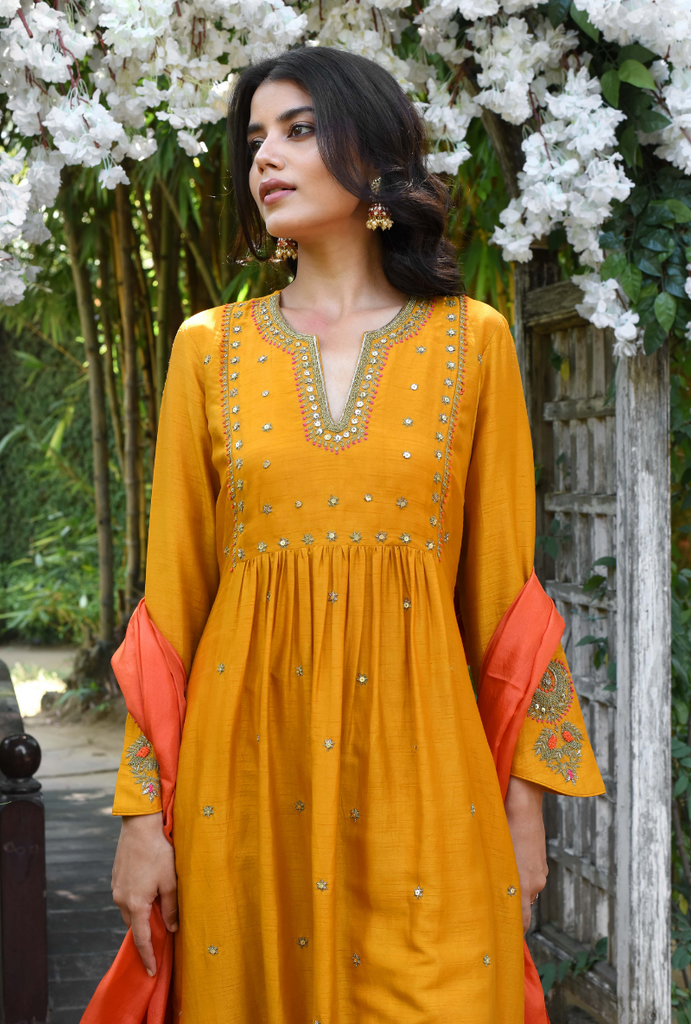 Mustard Heer Sitara Set