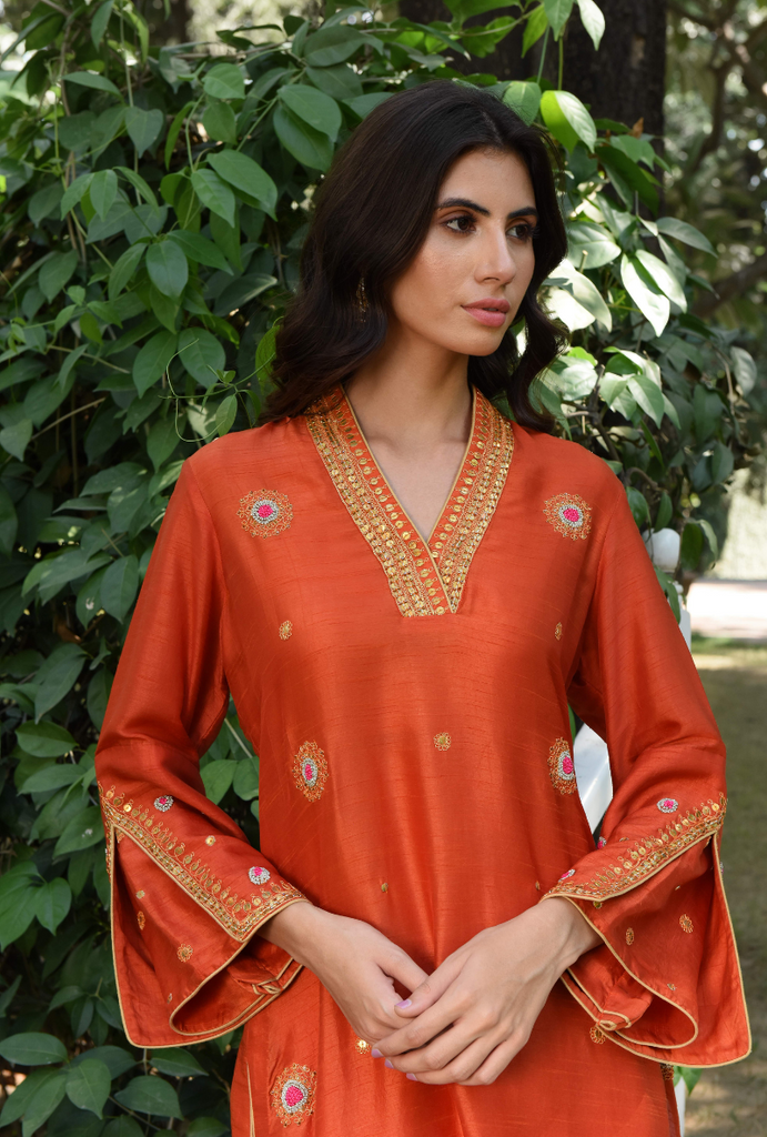 Orange Single Mandala Butti Set