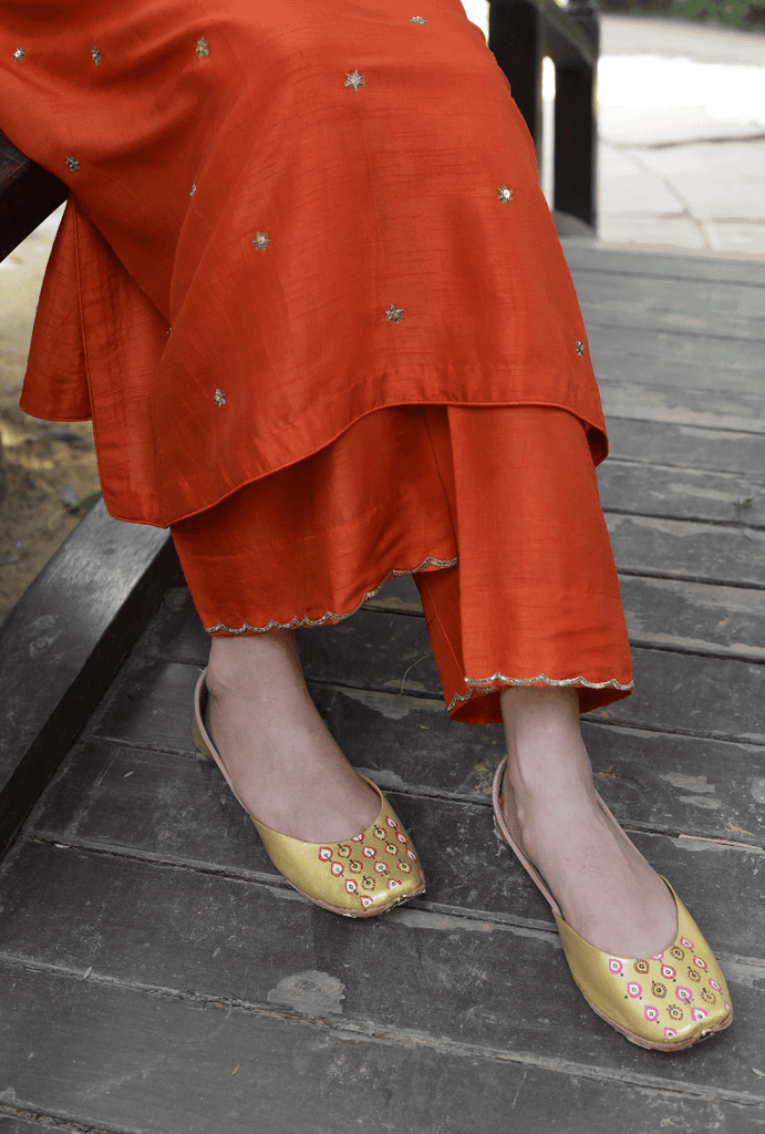 Orange Heer Sitara Set
