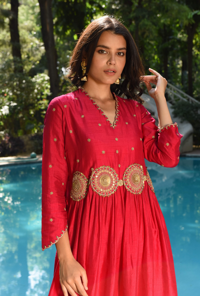 Pink Mandala Kurta Set