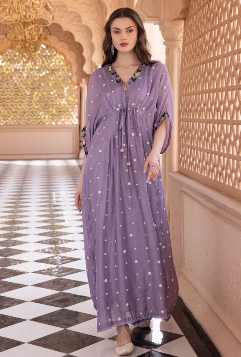 Lilac Orchid Long Sahiba Kaftan