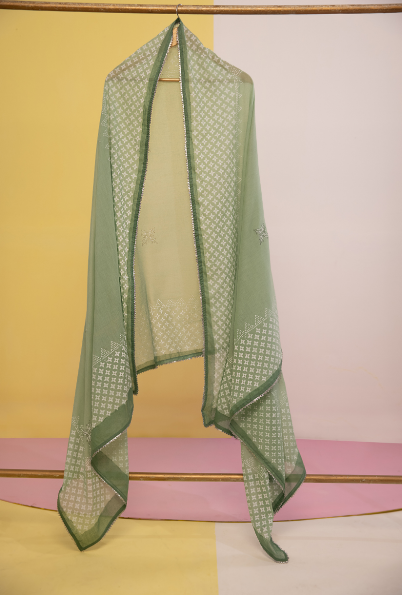 Green Cotton Candy Salwar Kurta Set