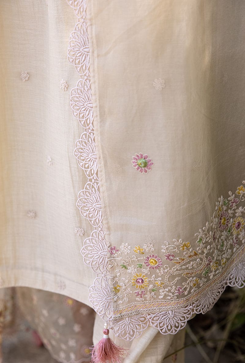 Ivory Dori Paisley Aafreen Kurta Set