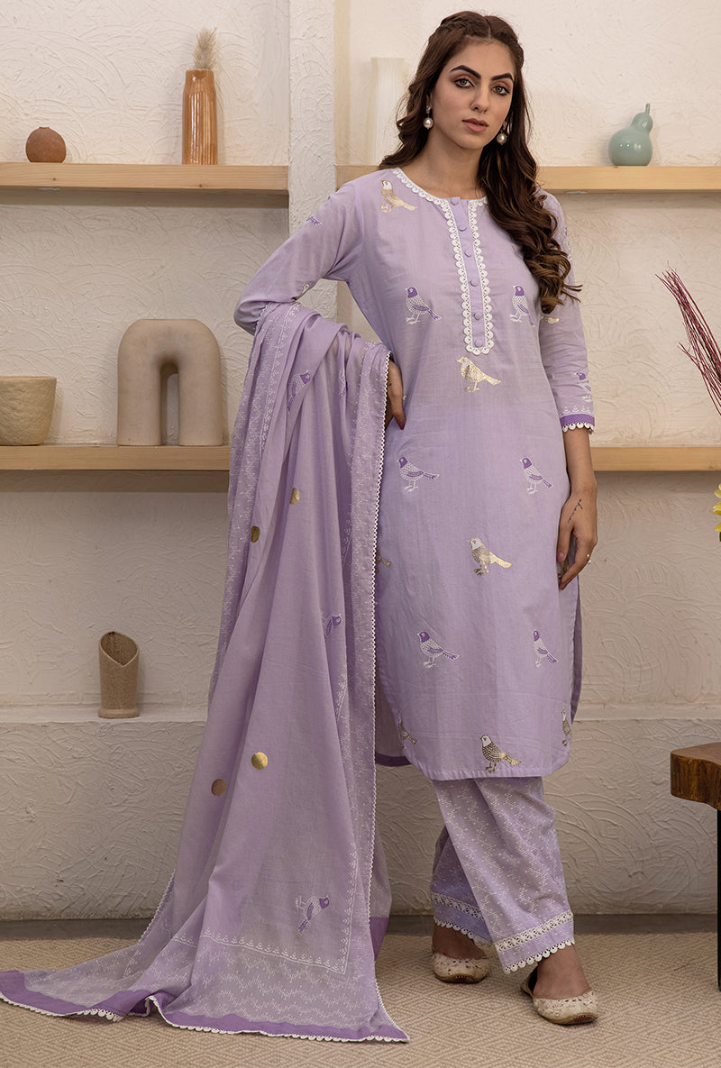 Lavender Pihu Salwar Kurta Set