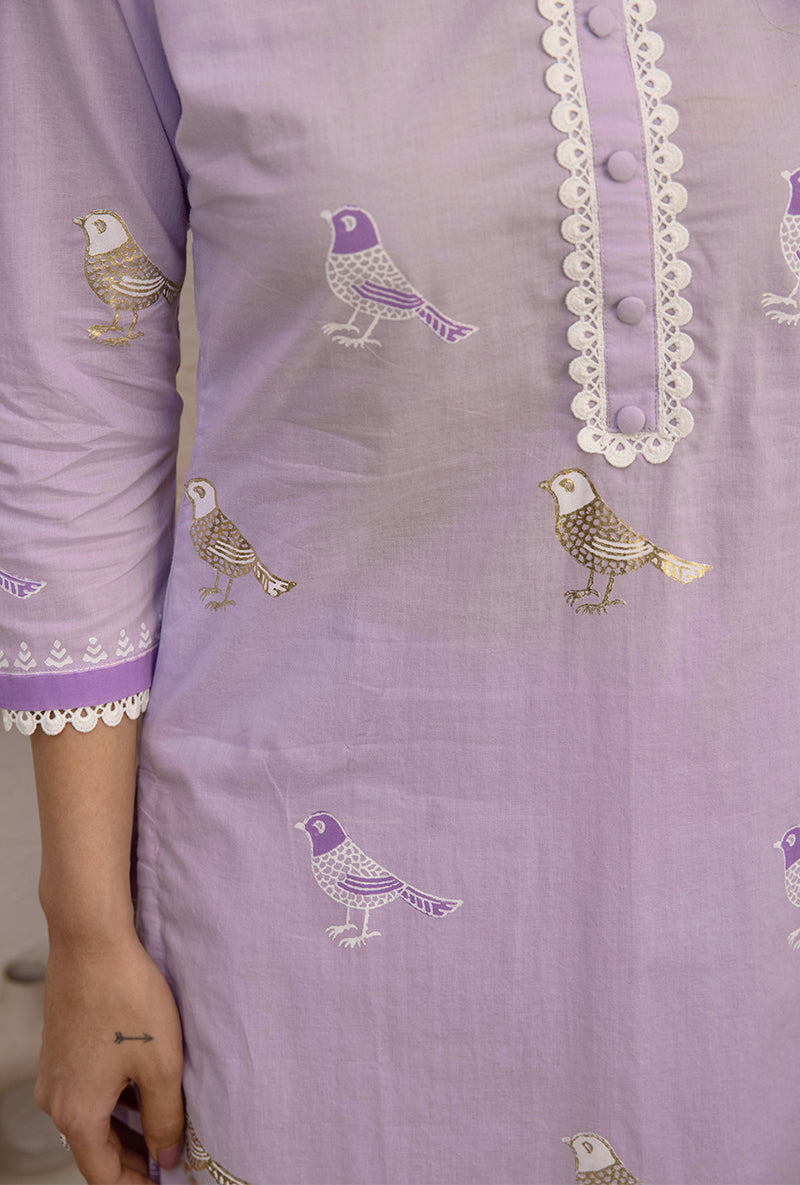 Lavender Pihu Salwar Kurta Set