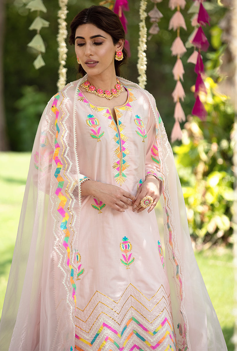 Pink Mughal Pariza Kurta Set