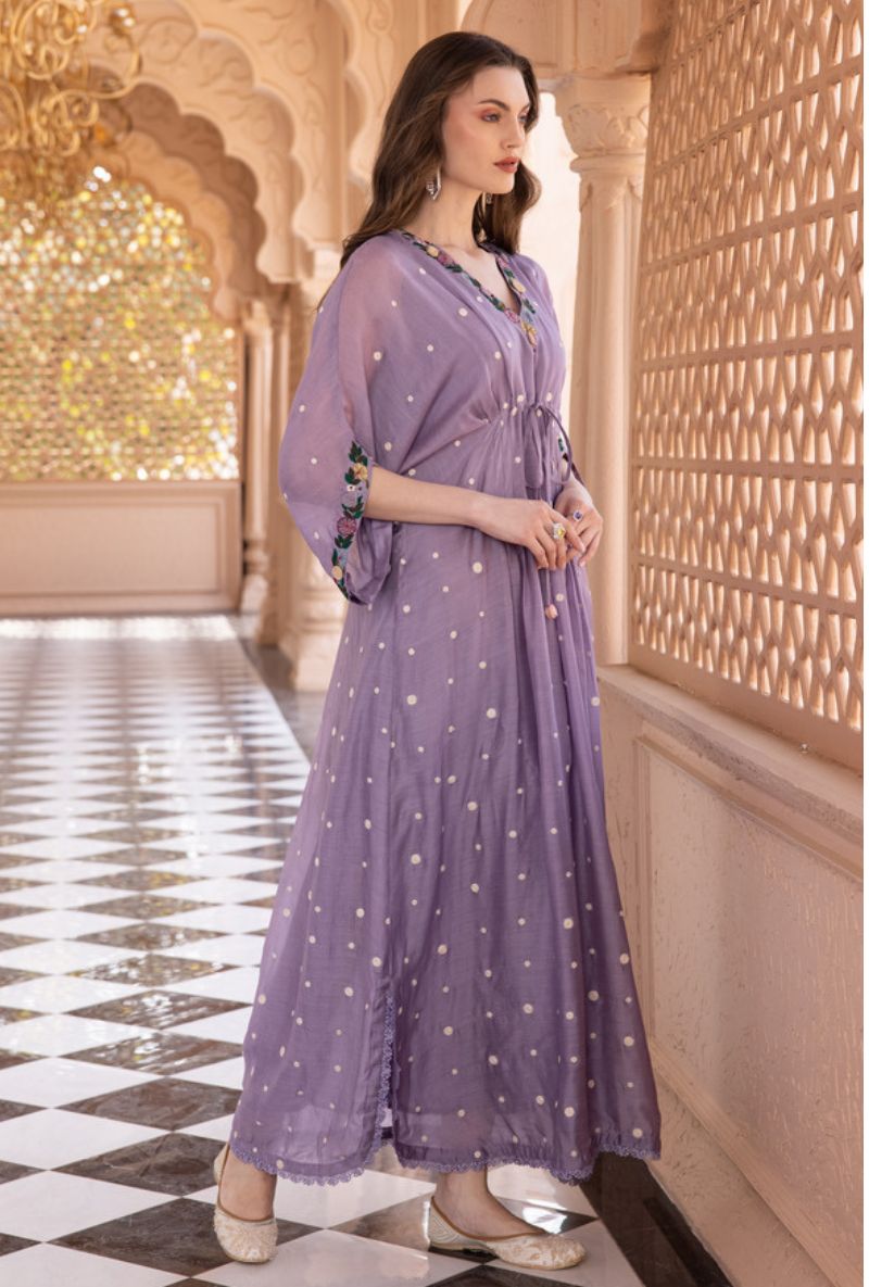 Lilac Orchid Long Sahiba Kaftan