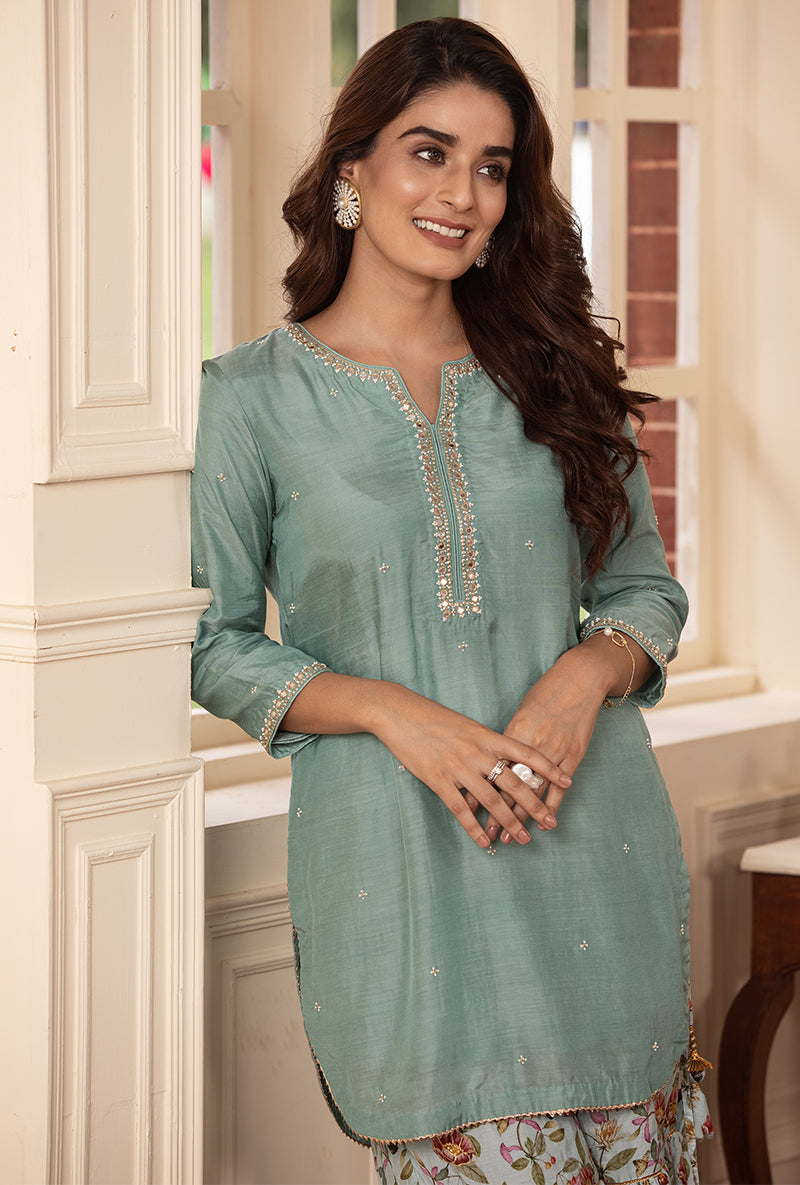 Aqua Kiah Gharara Set