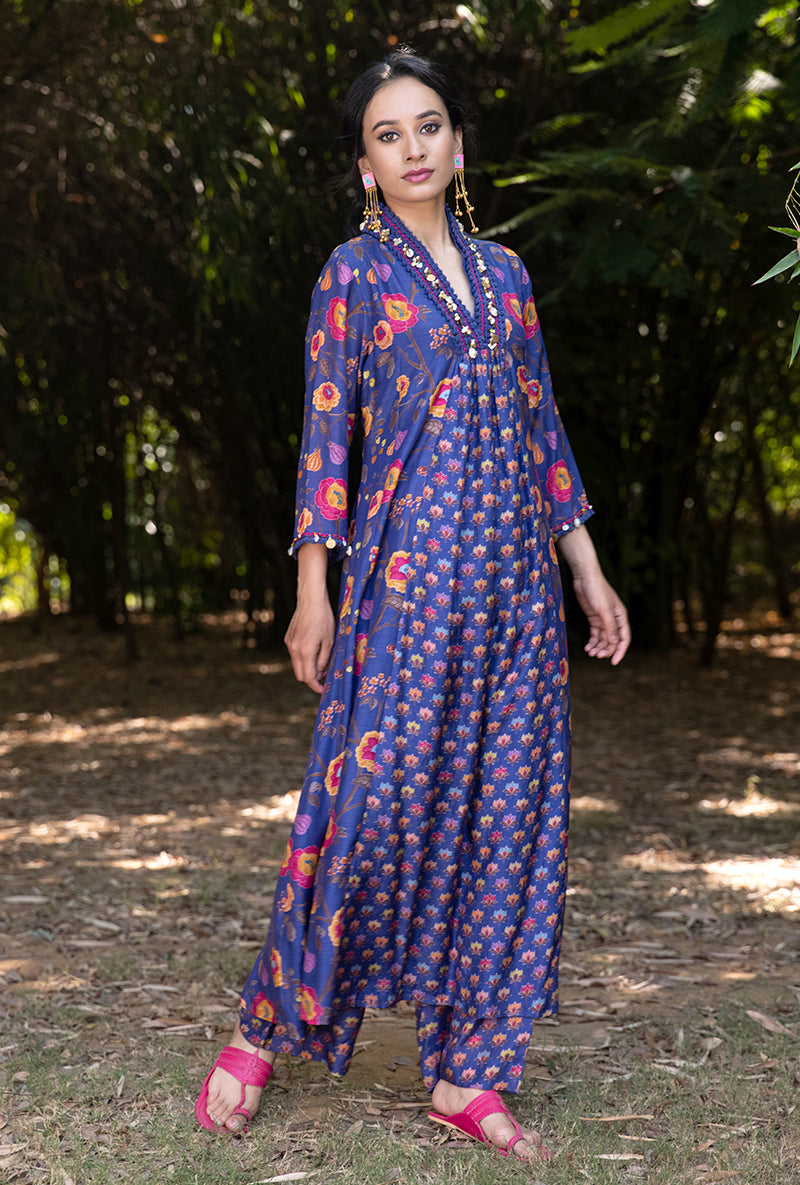 Blue Shell Amaaya Kurta Set