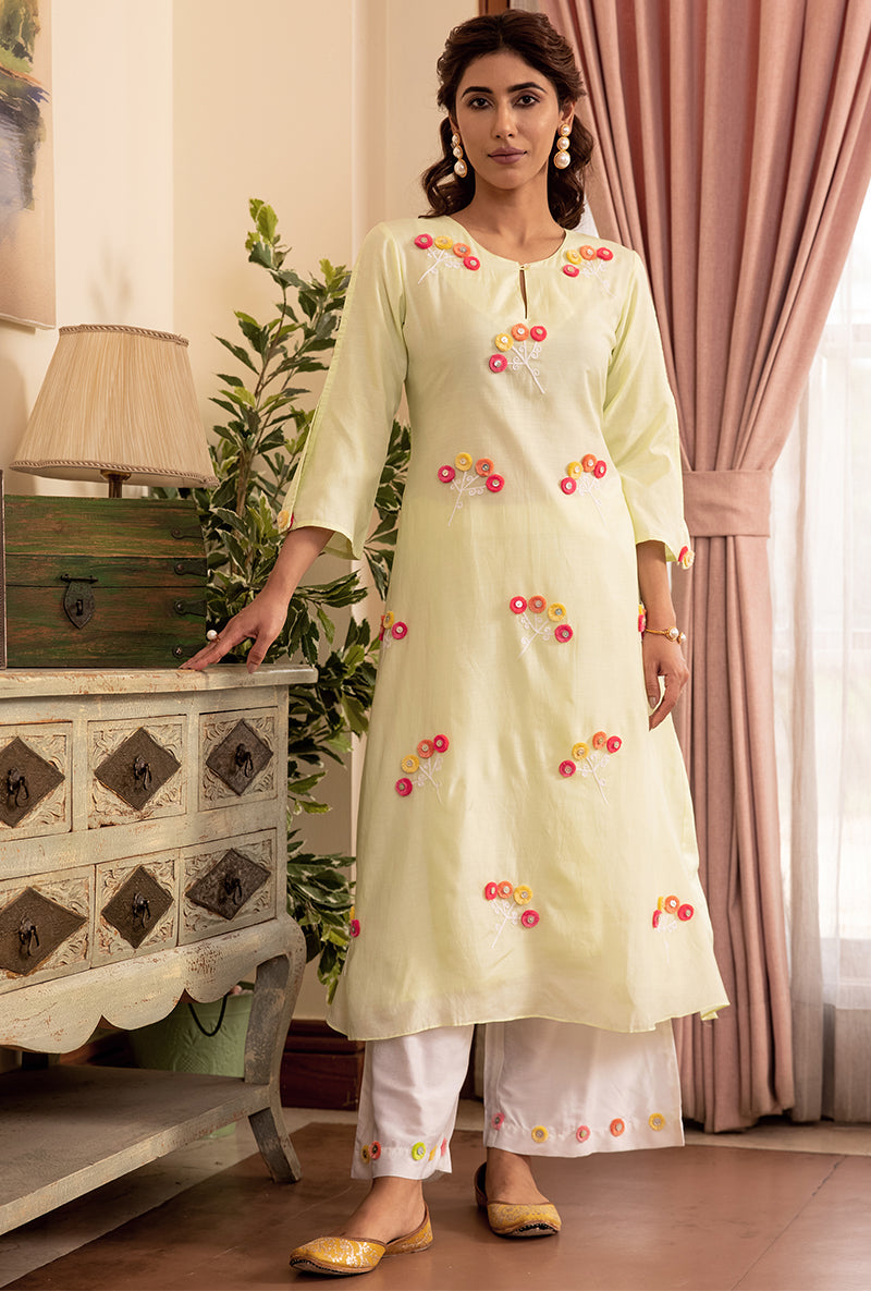 Mint Green Gypsy Akai Tunic Set