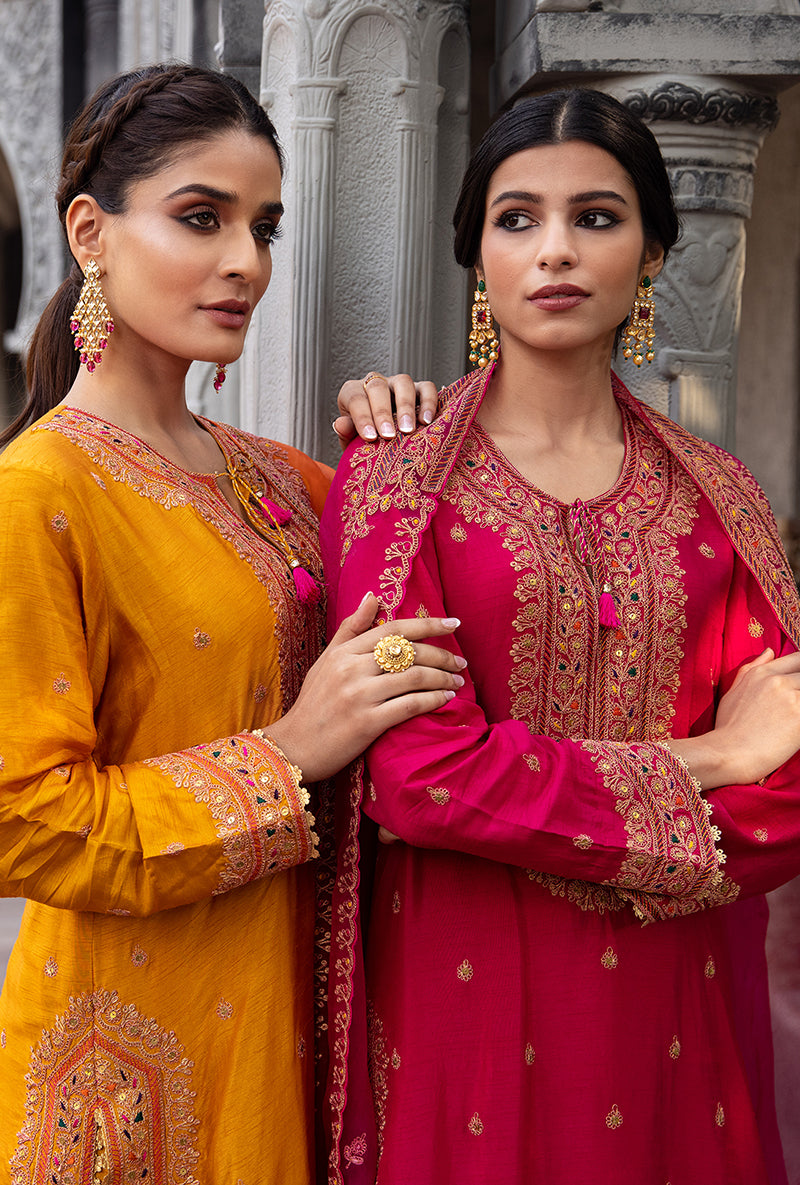 Rani Pink Sharara Ulfat Set