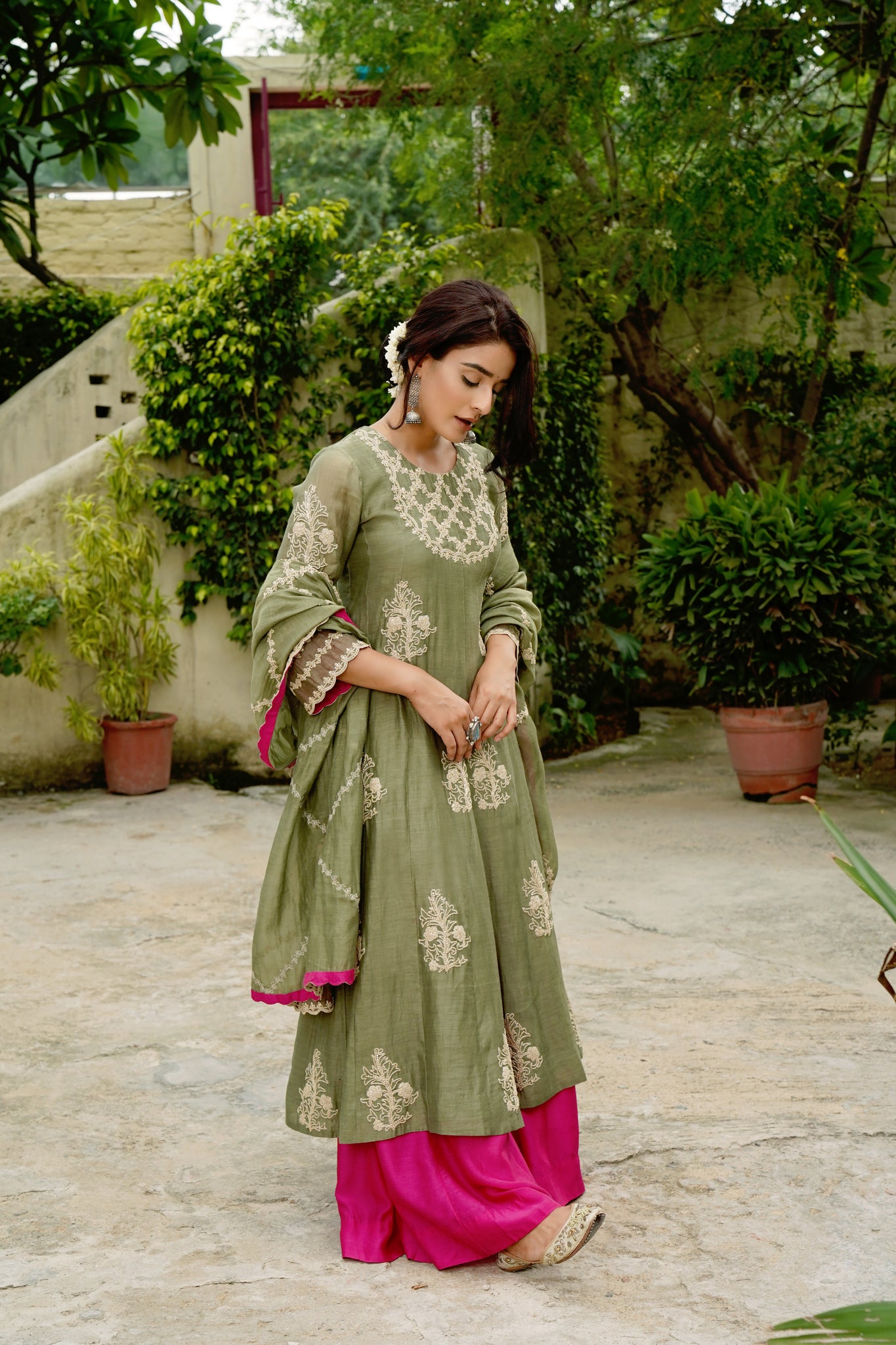Green Meher Kurta Set
