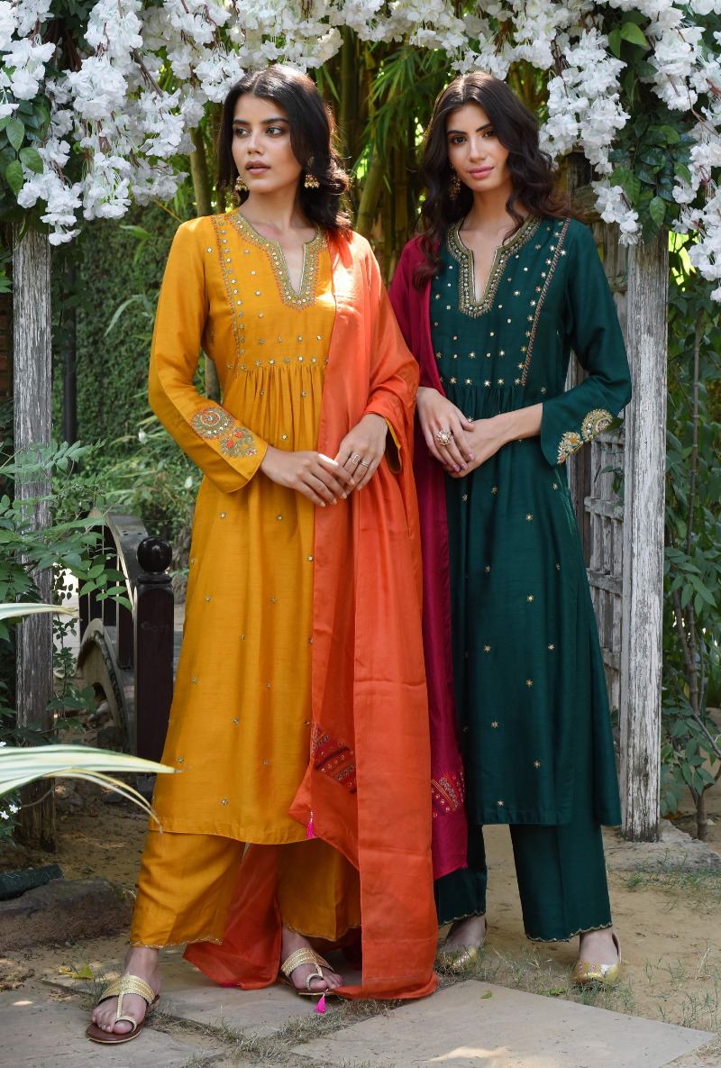 Mustard Heer Sitara Set