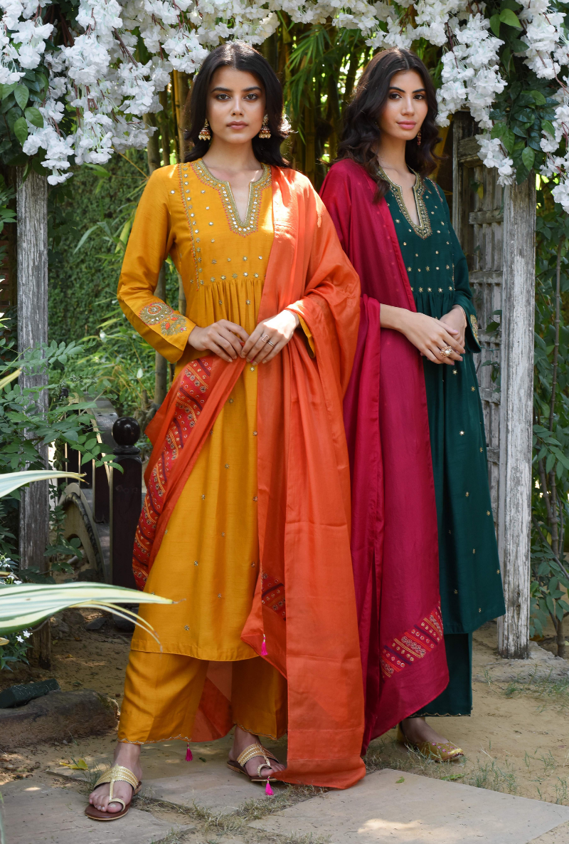 Mustard Heer Sitara Set