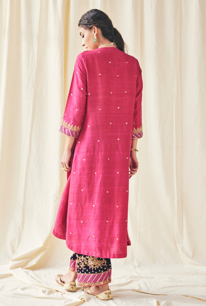 Pink Velvet Farshi Set