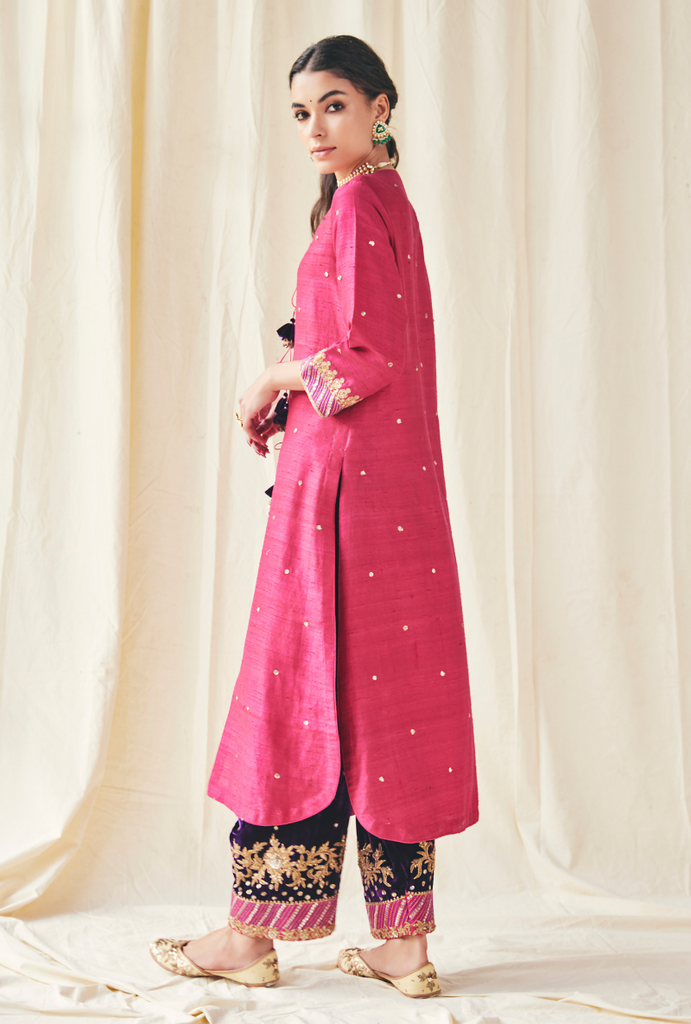 Pink Velvet Farshi Set