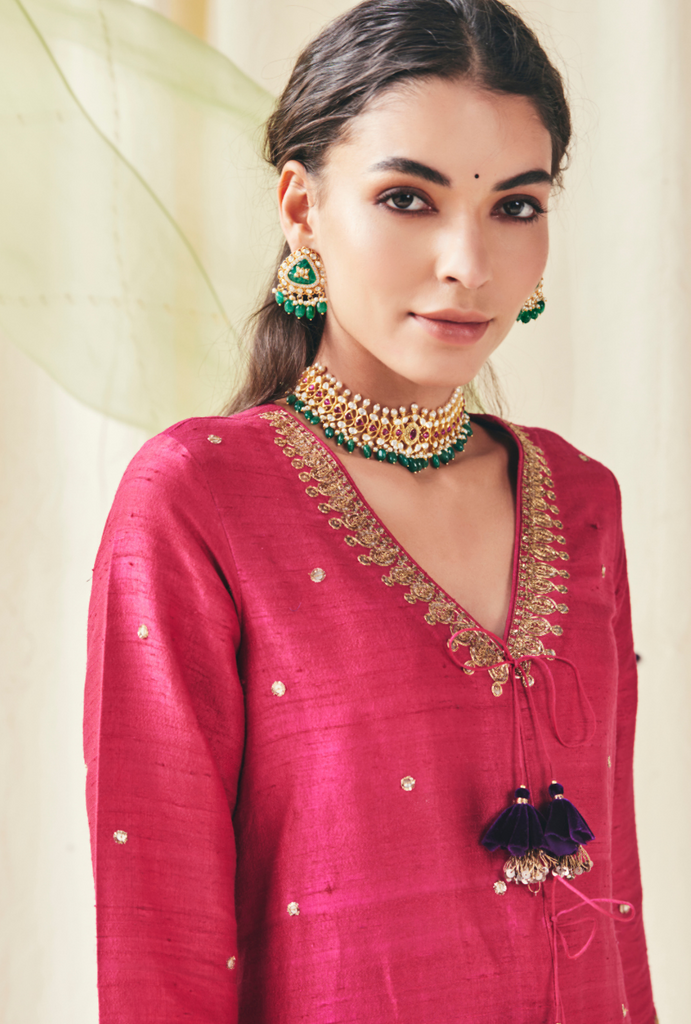 Pink Velvet Farshi Set