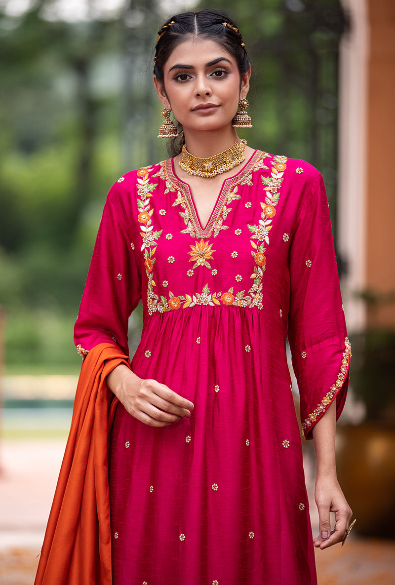 Rani Floral Sitara Husna Kurta Set