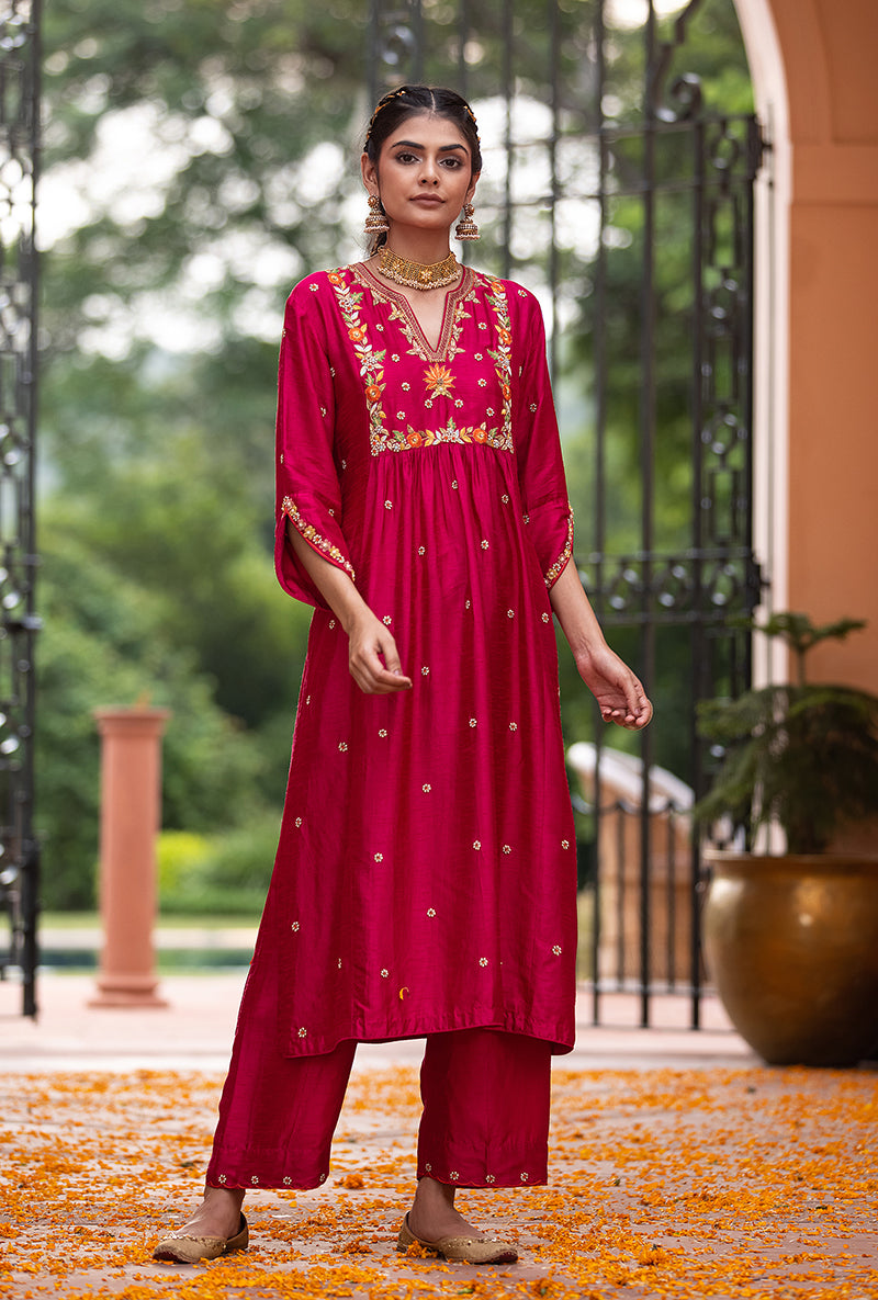 Rani Floral Sitara Husna Kurta Set
