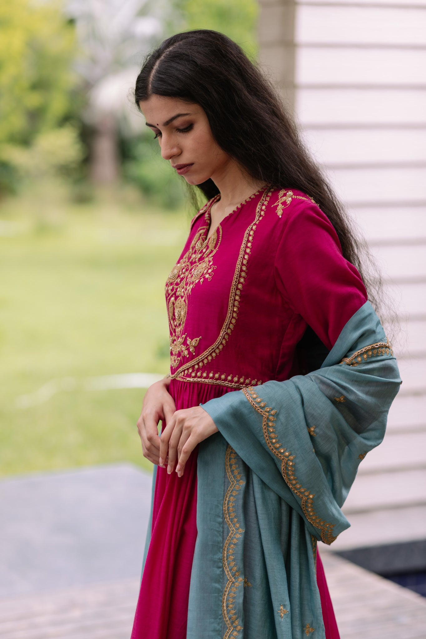 Rani Mughal Dori Kurta Set