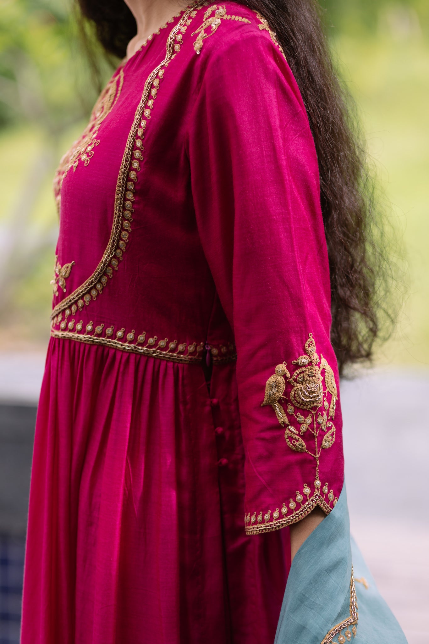 Rani Mughal Dori Kurta Set
