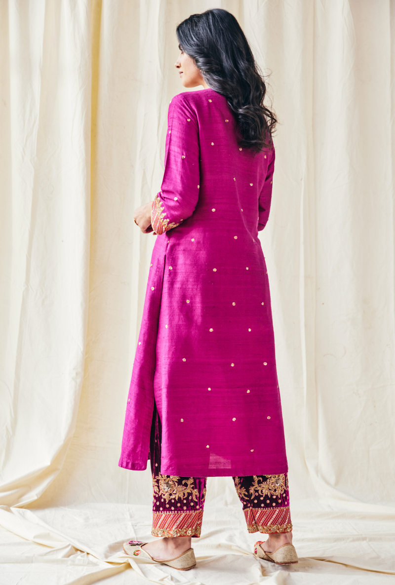 Wine Velvet Farshi Set