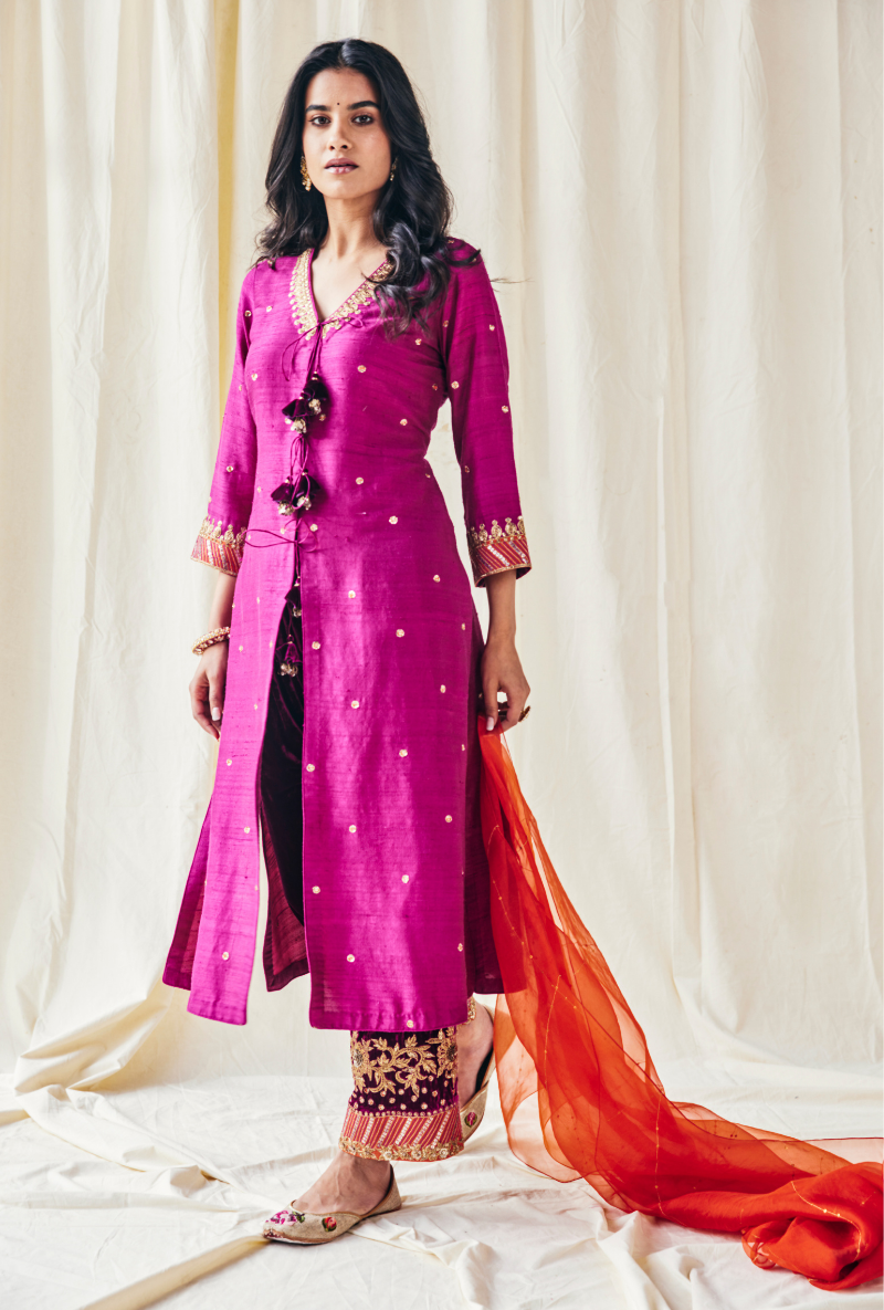 Wine Velvet Farshi Set