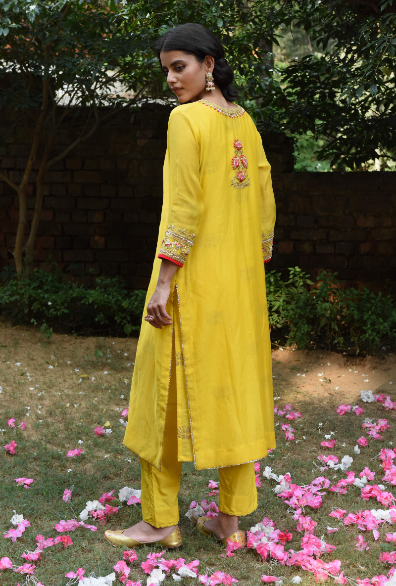 Yellow Roop Budwork Tunic