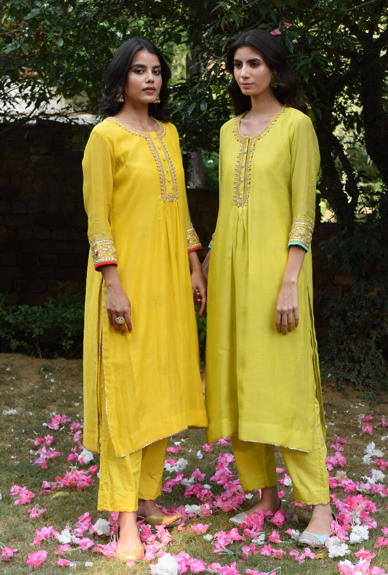 Yellow Roop Budwork Tunic